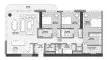 3 dormitorios Apartamento plano «TYPE C-3B-A.1», The Edit at d3
