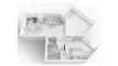 1 dormitorio Apartamento plano «1BR», Ice Beach