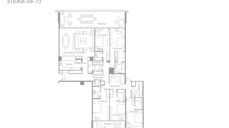 Penthouse de 5 chambres à Jumeirah Beach Residence, UAE No. 353 № 12