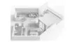 1 chambre Appartement plan d'étage «1BR», Ice Beach