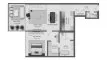 1 chambre Appartement plan d'étage «1BR», Omoria Private Residences