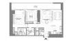 2 bedrooms Apartment floor plan «2BR» in W Residences Dubai Harbour