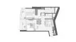 1 bedroom Apartment floor plan «TYPE C1» in LIV LUX