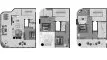 4 bedrooms Penthouse floor plan «TYPE 05» in ELLE Residences