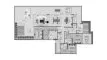 3 bedrooms Apartment floor plan «3BR» in Omoria Private Residences